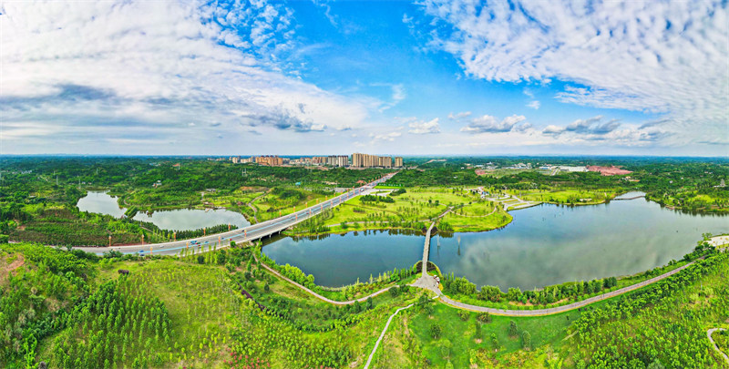 研溪濕地。樂山市生態(tài)環(huán)境局供圖